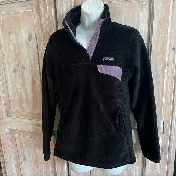 Patagonia Black Pull Over Jacket Women’s Small - Picture 2 of 5
